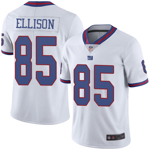 Men New York Giants #85 Rhett Ellison Limited White Rush Vapor Untouchable Football NFL Jersey